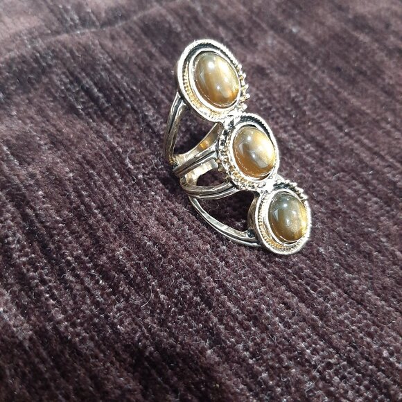 Rare Vintage triple stacked ring - Picture 1 of 6